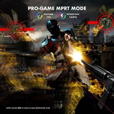 Viotek - REAPER RFI25CBA 25" IPS LED FHD 1MS Gaming Monitor - Black