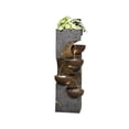 thumbnail image 2 of Hi-Line Gifts LED Lighted Stacking Bowls  Outdoor Water Fountain - 36.25", 2 of 5