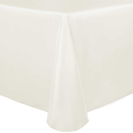 

Ultimate Textile Bridal Satin 108 x 132-Inch Oval Tablecloth