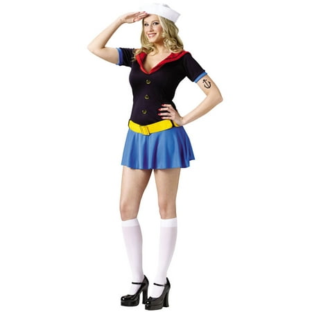 Popeye Sassy Adult Halloween Sailor Costume