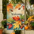 thumbnail image 6 of Oioii Welcome Fall Garden Flags 12x18in,Pumpkin Autumn Yard Flag for Outside Maple Leaf, Thanksgiving Garden Flag Sunflower, Fall Outdoor Decorations, 6 of 7