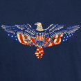 thumbnail image 3 of CafePress - Retro Eagle And USA Flag Dark T Shirt - Men's Classic Graphic Cotton T-Shirt, 3 of 4