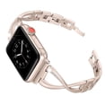 thumbnail image 1 of Banda Compatible para Apple Watch Bands 38mm 42mm iwatch Bands para mujer Joyería Correa de pulsera de metal, reemplazo de pulsera Xemadio 2033275-3, 1 of 9