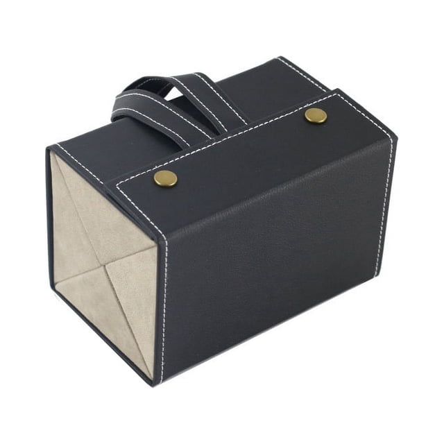 Caja de almacenamiento de gafas de joyería multifuncional caja de regalo de múltiples rejillas caja de gafas hecha a mano de cuero de PU de textura pequeña