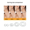 thumbnail image 4 of Bestyle Large Cross Hoop Earrings for Women 80mm Oversized Lightweight Stainless Steel Earrings Gifts for Girlfriend Daughter Mom Wife, 4 of 9