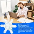thumbnail image 4 of Ventilador de Techo Pequeño con Luz y Enchufe, Velocidad Ajustable, Lámpara Plegable con Control Remoto, Bombilla LED Regulable de 3 Colores., 4 of 6