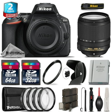 Nikon D5600 DSLR + AFS 18-140mm VR Lens + 4PC Macro Kit + Extra Battery -