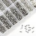 thumbnail image 4 of 1000Pcs Stainless Steel Eyeglasses Watch Repair Screw Replacement Kit Set Tiny Screws Nut Assortment Repair Tool Kit Set, 4 of 5