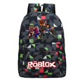 thumbnail image 1 of Cartoon Roblox Backpack Geometric Nylon School Bag Large Travel Bag, 1 of 1