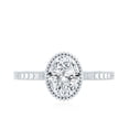 thumbnail image 5 of Rosec Jewels Certified Lab Grown Diamond 6x8mm Oval Engagement Ring - Ideal For Gift, 14K White Gold, US 3.00, 5 of 9