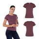 thumbnail image 2 of Playera para Dama, Color Marrón Jaspe, Tamaño Extra Grande, 2 of 3