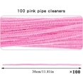 thumbnail image 2 of 100 Pieces Pipe Cleaners Stem, for Pipe Cleaners DIY Arts Crafts Decorations(pink), 2 of 5