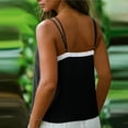 thumbnail image 5 of Ihhxva Women's Spaghetti Strap Tank Top Loose Fit Lace Trim Cami V-Neck Sleeveless Summer Casual Cotton Flowy Layering Beach Essential S-2XL, 5 of 7