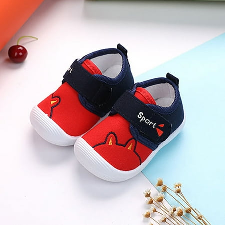 

〖Roliyen〗Toddler Shoes Unisex Cute Cartoon Children Sneakers Boys Girls Sneakers Non Slip Lightweight Toddler Sneakers Walking Running School Children Shoes