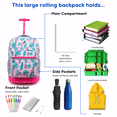 thumbnail image 2 of Mochila enrollable J World Girls Sunrise 18 para viajes escolares, 2 of 7