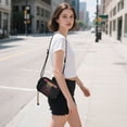 thumbnail image 5 of FORMRS Mini Crossbody Bag for Women Adjustable Shoulder Rope Travel Casual Phone Purse, UFO with Hearts Pattern, 5 of 7