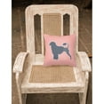 thumbnail image 4 of Carolines Treasures BB3668PW1818 Portuguese Water Dog Checkerboard Pink Fabric Decorative Pillow, 4 of 5