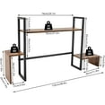 thumbnail image 3 of Computer Desktop Bookshelf, 2-Tier Countertop Hutch Display Shelf，Desk Storage Organizer，Multipurpose Desk Organizer for Home Office Dorm, 3 of 7