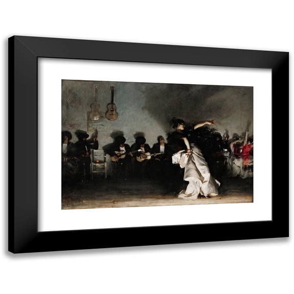 John Singer Sargent 14x11 Black Modern Framed Museum Art Print Titled - El Jaleo (1882)