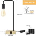 thumbnail image 2 of Industrial USB Desk Lamp with USB Ports, 2 of 5