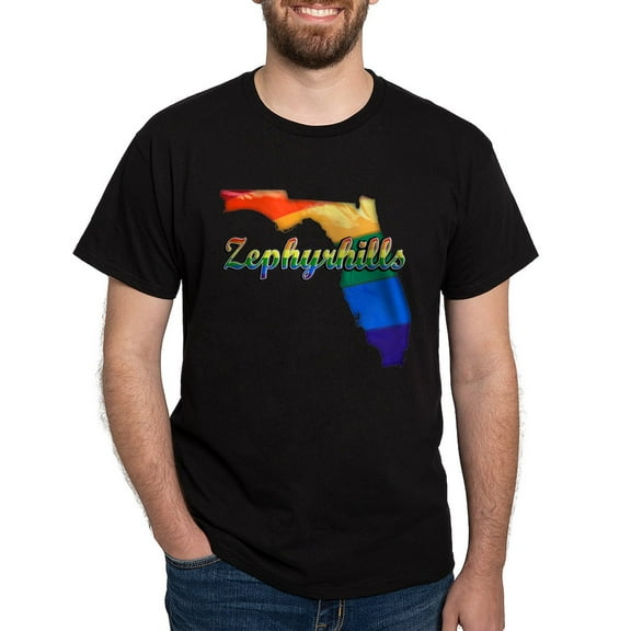 CafePress - Zephyrhills, Florida, Gay Pride, Dark T Shirt - Men's Classic Graphic Cotton T-Shirt