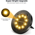 thumbnail image 3 of Solar Lights Outdoor Waterproof, 12 Packs LED In-Ground Lights Outdoor Solar Lights for Yard Patio Garden Lawn Deck Outside Pathway Walkway Sidewalk, Warm White, 3 of 5