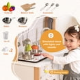 thumbnail image 4 of Play Kitchen PHGLL Play Kitchen para niños de madera con accesorios, 4 of 7