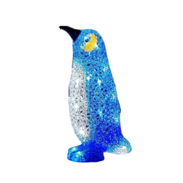 TIELUTT Penguin Decoration LED Christmas Outdoor Decorations Acrylic Christmas Ornaments Christmas Atmosphere Flower Paper Cards Chicken Cardigan Rabbit Cardboard Heart Shaped Pot Bed Cradle for Feet