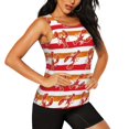 thumbnail image 2 of Haiem Red Lobster Printed Women's Workout Tank Top, Quick-Dry Sleeveless Gym Shirt, Breathable Lightweight Athletic Top for Running, Yoga, and Casual Wear-Medium, 2 of 7