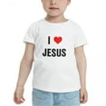 thumbnail image 2 of I Love Jesus Heart Cute Toddler Tshirts for Boys Girls (White, Youth XL), 2 of 5