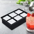 thumbnail image 2 of DAZUINIAO Ice Cube Tray for Freezer ，3 Pack Reuseble Silicon Ice Molds with Lid ，Square Ice Cube for Cocktails Coffee Juice Baby Food，BPA Free, 2 of 8