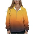 thumbnail image 2 of mfyjkho Tops Bohemios Para Mujer, Blusa Estampada De Moda Para Mujer, Tops De Manga Larga, Sudadera Con Bolsillos, Abrigo Con Capucha Tops Para Hacer Ejercicio Xl, 2 of 5