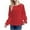 Red, variant on SHE IS My Orders past Orders Long Sleeve V Neck Shirts for Women Cotton Womens Long Sleeve Tops V Neck Yellow Long Sleeve Blouse Women Basic Tees for Women Plus