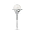 thumbnail image 3 of Angara Freshwater Cultured Pearl Halo Ring with Milgrain in 14K White Gold for Women | June Birthstone Jewelry for Her, 3 of 5