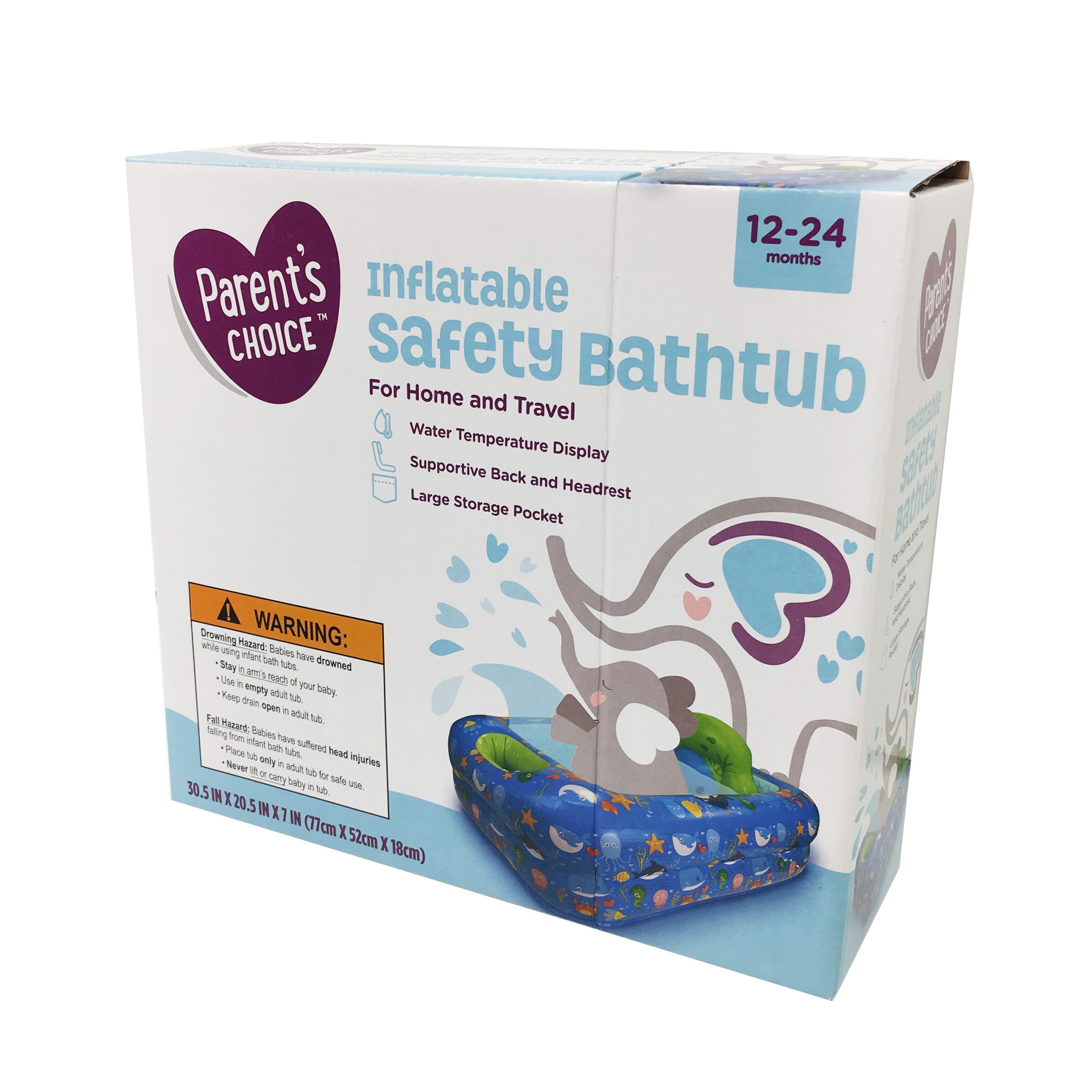 Parent S Choice Inflatable Safety Bathtub Walmart Com Walmart Com