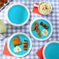 thumbnail image 4 of Set of 20 DISEN Reusable Plastic Paper Plate Holders, Holds 9-inch Plates for Picnics, BBQ, Birthdays, Camping Trips, Parties, Summer Vacation Supplies (White, 10-inch), 4 of 10