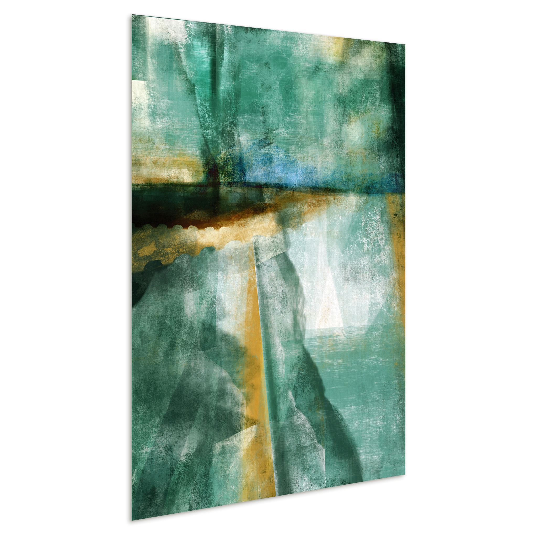 Empire Art Direct Ireland I Frameless Free Floating Tempered Glass Panel Graphic Wall Art, 48" x 32" x 0.2", Ready to Hang
