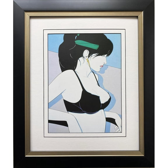 Patrick Nagel "Untitled #93" NEW CUSTOM FRAMED Art Generic