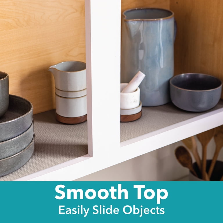 Smooth Top EasyLiner Shelf Liner, Grey Subtle 20