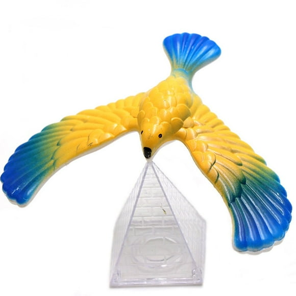 OUSITAID Amazing Balancing Eagle With Pyramid Stand Magic Bird Desk Kids Toy Fun Learn