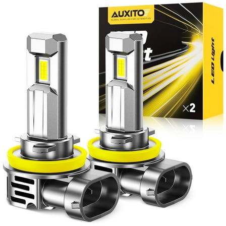 AUXITO 2026 Latest H11 Headlight Bulb, 900% Brighter 30,000lm 6500K Cool White H8 H9 H11 LED Headlight Bulbs for Low Beam High Beam, 1:1 Mini Size 5 Mins Easy Installation, Plug and Play, Pack of 2