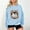 #2_Light Blue, variant on Womens Ghost Print Sweatshirt Light Warm Pullover Sweater Blouses Round Neck Tops Long Sleeve Blouse Ultra Soft Textured Athletic Sweater Spring Outfits 2025 Pullover Fall Winter Clothes