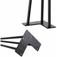 thumbnail image 3 of TCMT 40" Hairpin Table Legs Heavy Duty Set Of 4 Solid Iron Legs For Furniture Dining Coffee Table Laptop Desk Bench with Screws Φ 3/8" Black, 3 of 8