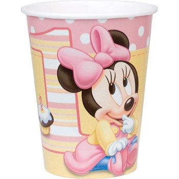 Disney Minnie's 1st Birthday 9 oz Cups, 8pk
