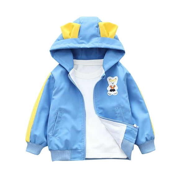 YABCSAZ Rain Jacket for Toddler Baby Boys and Girls, Light Weight Wind-Resistant, Water-Resistant Puffer Jacket Zip Up Coats Infant Newborn Jacket,Christmas Gifts Size 90 9 Months