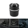 thumbnail image 3 of Speravity Cenicero de cigarrillos de coche cilíndrico con caja de almacenamiento desmontable para portavasos sin humo con luz LED azul y cubierta para Type2 NO2 Speravity  VI005622-00, 3 of 6