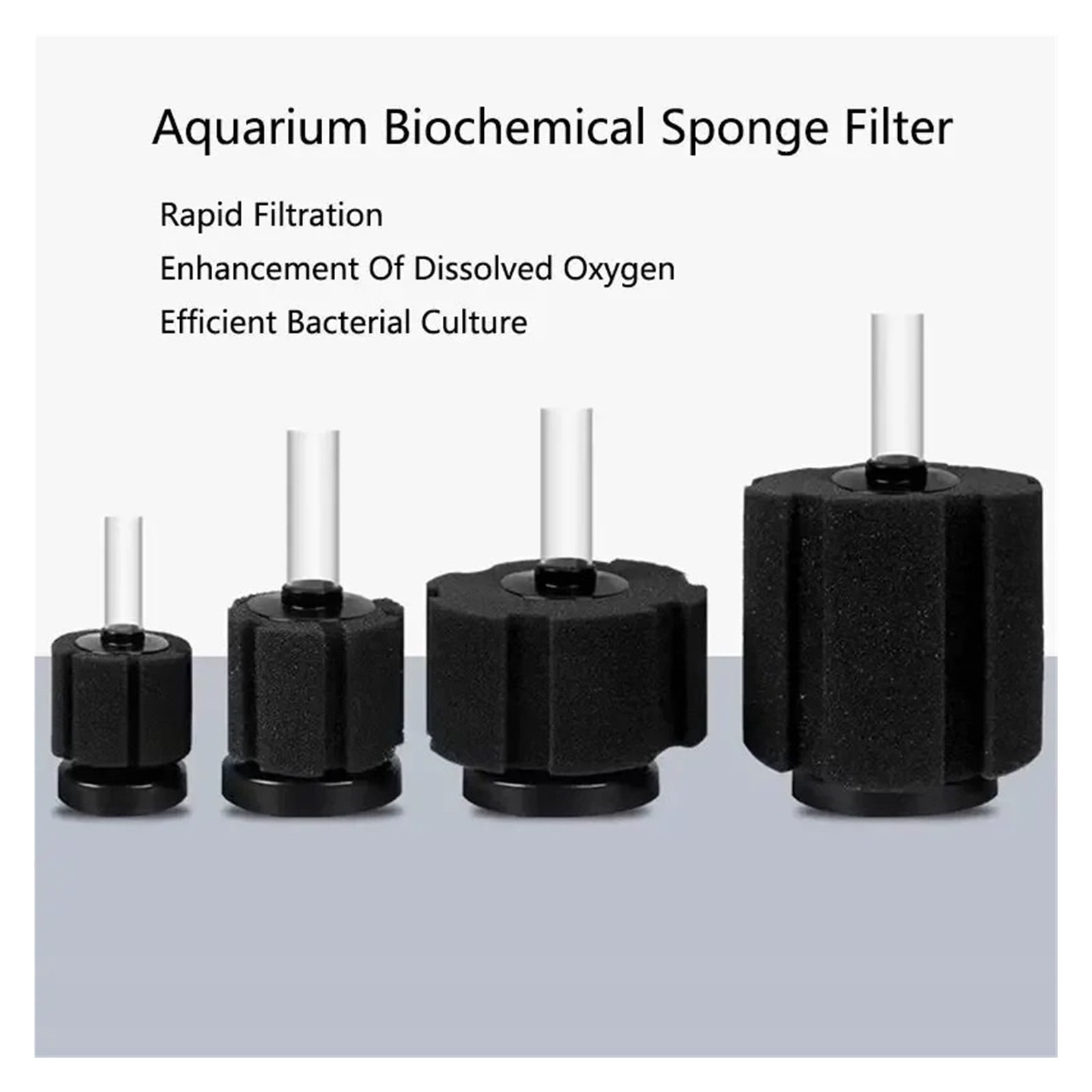 Black Aquarium Spong Filter for Fish Tank Air Pump Skimmer Biochemical Sponge Filter Aquarium