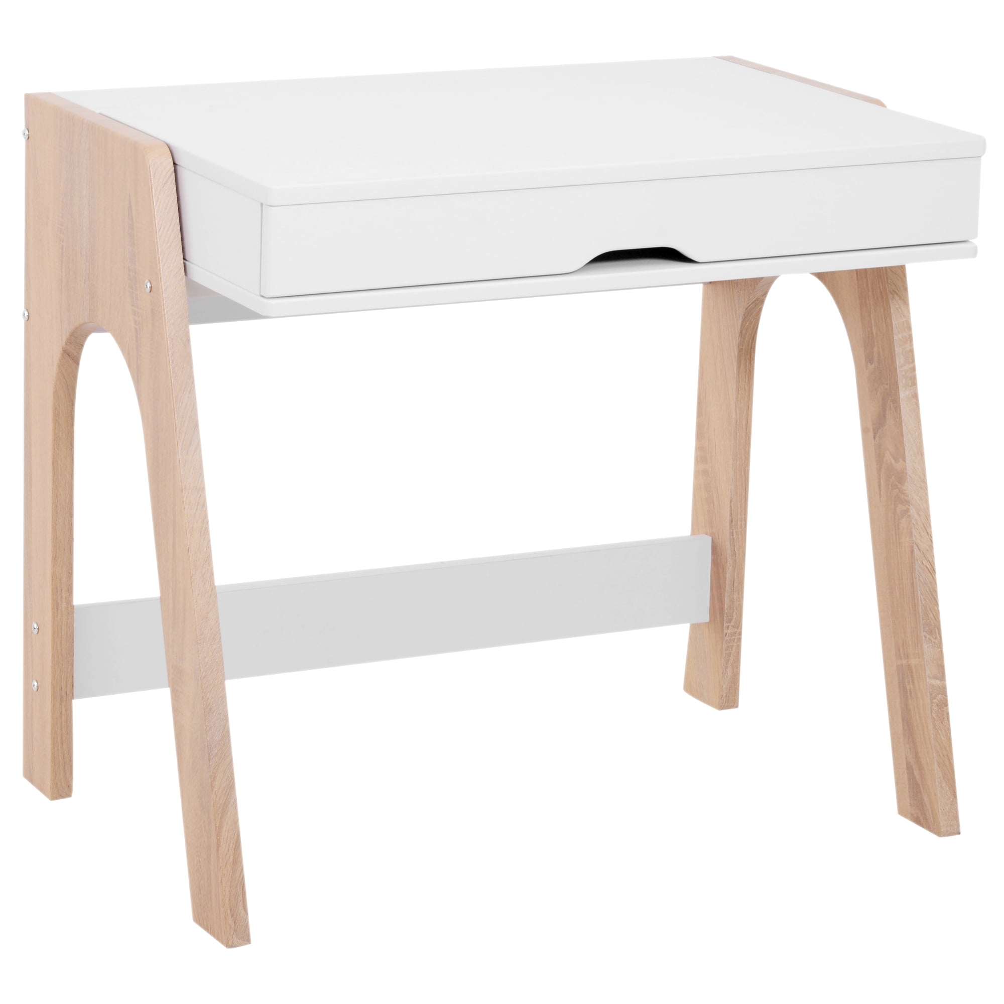 Homcom 33 Modern Flip Top Writing Desk With Storage Walmart Com