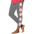 thumbnail image 2 of EQWLJWE Women's Easter Yoga Pants Workout Joggers Cute Easter Eggs Graphic Full Length High Waist Leggings Gifts for Your Family(Gray,XL), 2 of 4