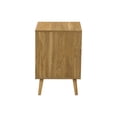 thumbnail image 2 of Monarch Specialties Accent Table, End, Storage, Small, Side, Living Room, Lamp, Light Walnut Laminate, Seagrass, Modern, 2 of 8